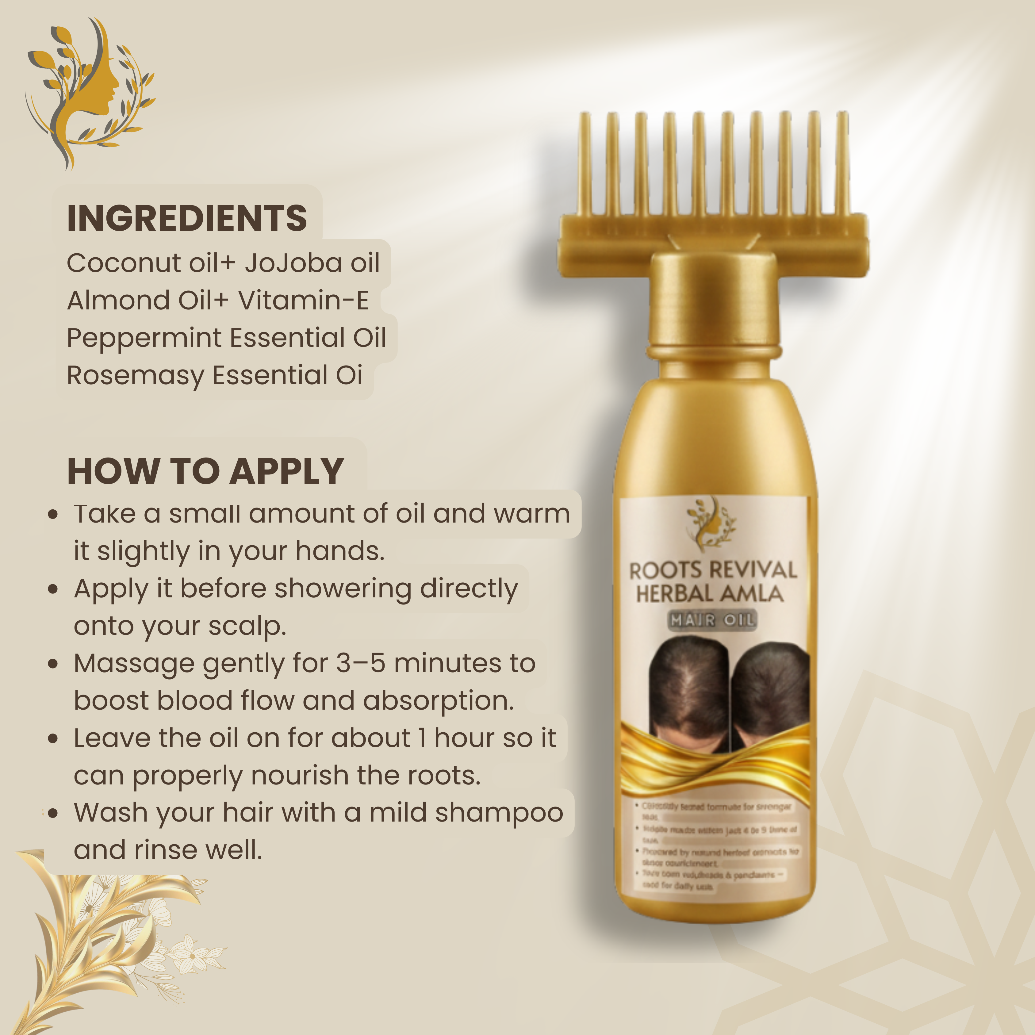 Roots Revival Herbal Amla hair oil