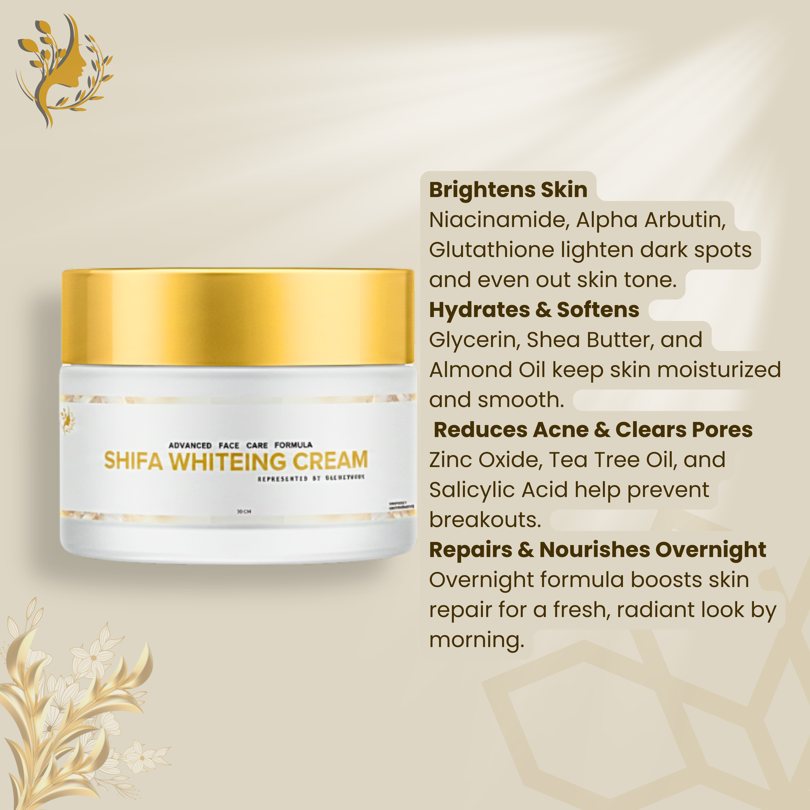 Shifa Whiting Cream All in One