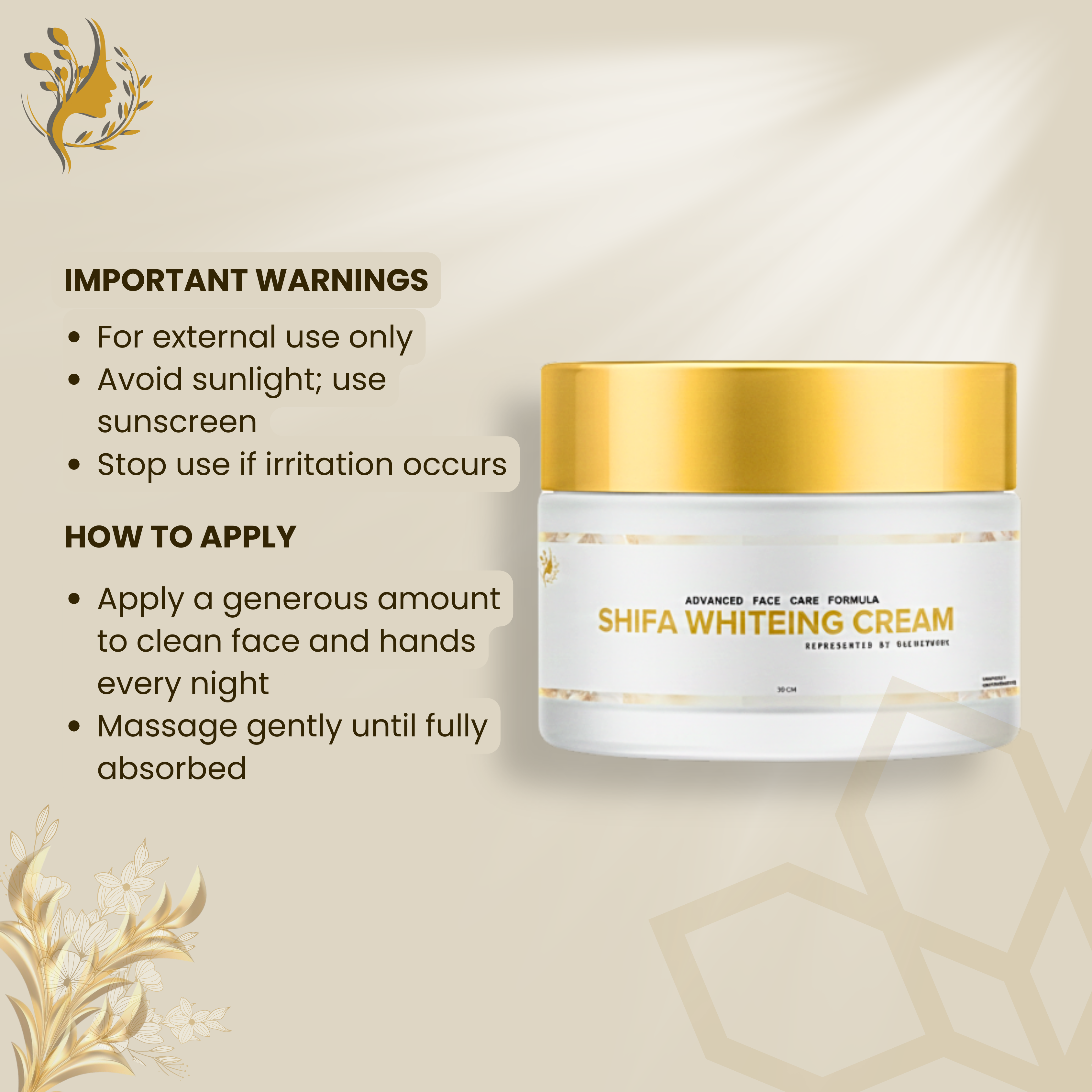 Shifa Whiting Cream All in One